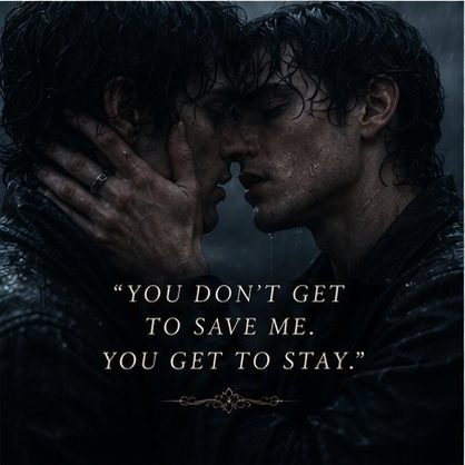 You don't get to save me. You get to stay.